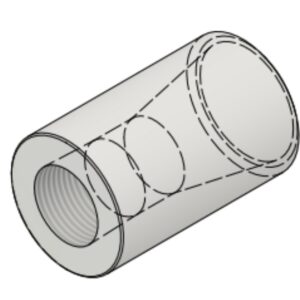 3/4" NPT-F x 1 1/4" BW Sch40 6000# Reducing Coupling
