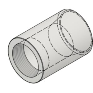 1 1/2" NPT-F x 2" BW Sch40 6000# Reducing Coupling