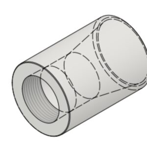 1 1/4" NPT-F x 2" BW Sch40 6000# Reducing Coupling