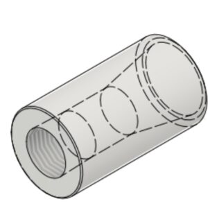 1/2" NPT-F x 1 1/2" BW Sch40 6000# Reducing Coupling