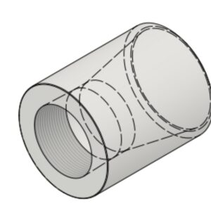 2" NPT-F x 3" BW Sch40 6000# Reducing Coupling