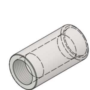 3/4" NPT-F x 1" BW Sch40 6000# Reducing Coupling