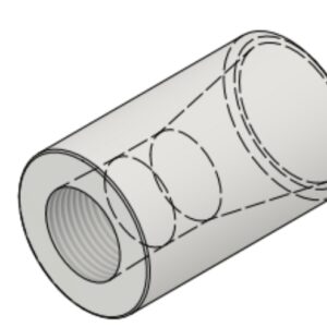 3/4" NPT-F x 1 1/4" BW Sch40 6000# Reducing Coupling