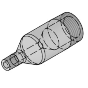 3/4" NPT x 1/8" NPT Sch40-Sch80-Sch160-XXX PBE, TBE, BBE Swaged Nipple