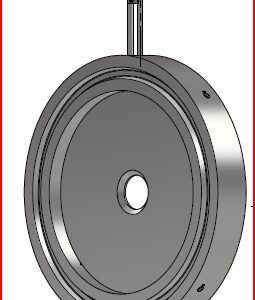 24" 1500# Flow Orifice Plate with integral carrier with corner tappings for RTJ flange