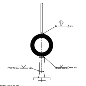 2'' 150# RF DRIPRING TR2325 DR01 17-1B-ASS-C78-80050