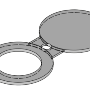 3'' 150# FF Spectacle Blind - B16.48 THK: 6,0 mm B265 gr. 2